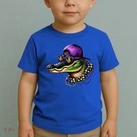 Mardigator Mardi Gras Alligator Mardi Gras Toddler T-Shirt thumb 2