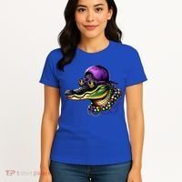 Mardigator Mardi Gras Alligator Mardi Gras Women's T-Shirt thumb 4