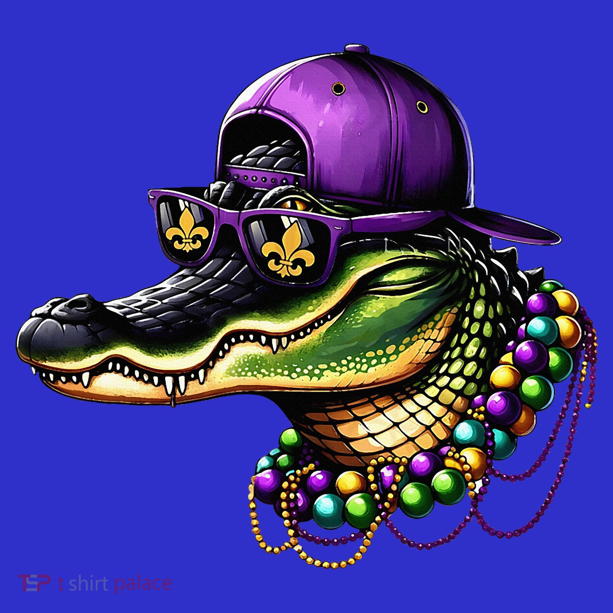 Mardigator Mardi Gras Alligator Mardi Gras Kids Sweatshirt