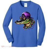 Mardigator Mardi Gras Alligator Mardi Gras Kids Long Sleeve Shirt thumb 0