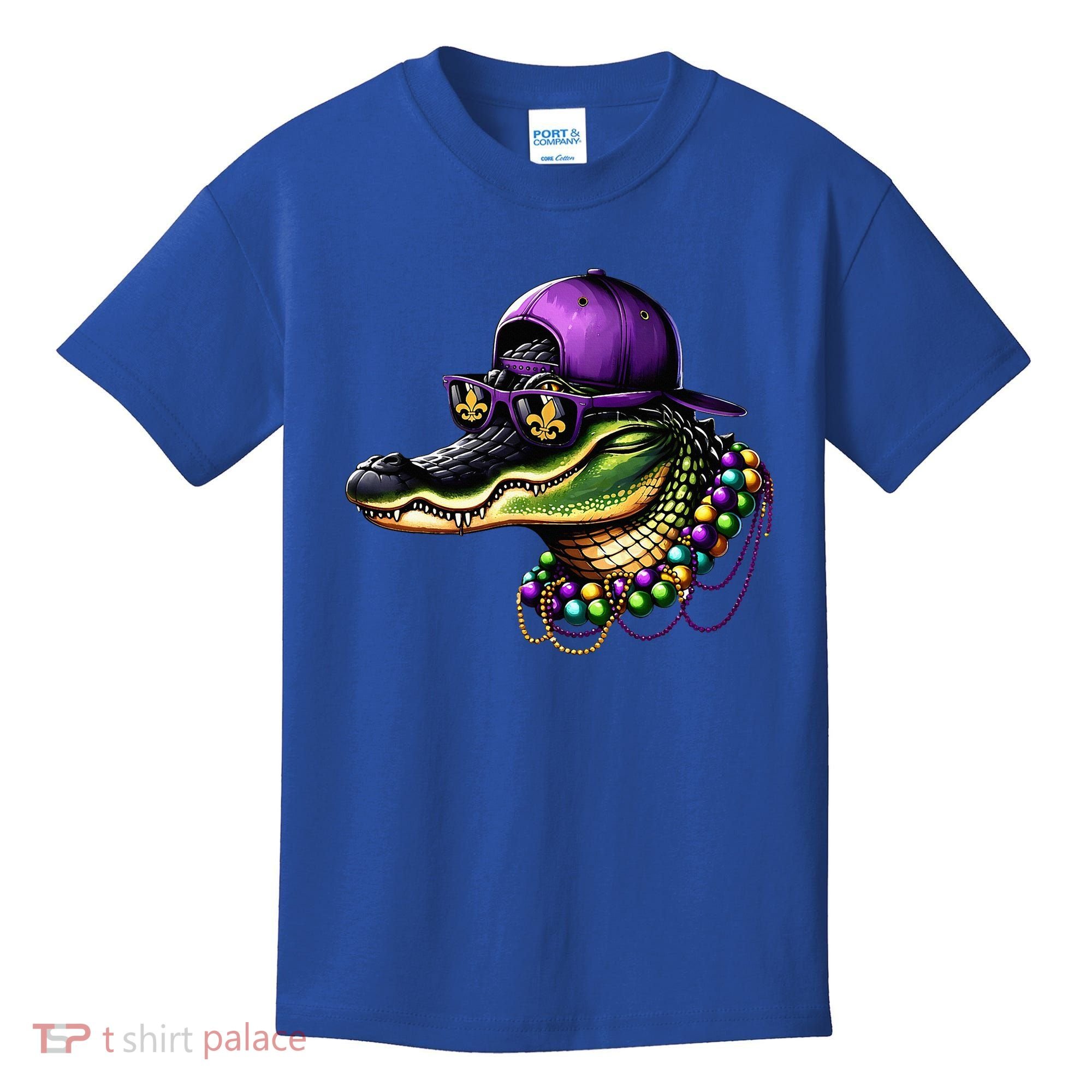 Mardigator Mardi Gras Alligator Mardi Gras Kids T-Shirt