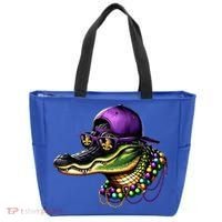 Mardigator Mardi Gras Alligator Mardi Gras Tote Bag thumb 0