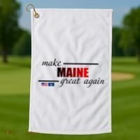 Make Maine Great Again Golf Towel thumb 1