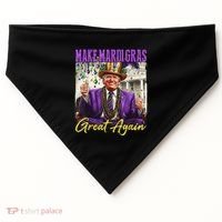 Make Mardi Gras Great Again USA-Made Doggie Bandana thumb 0