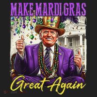 Make Mardi Gras Great Again Beanie thumb 2
