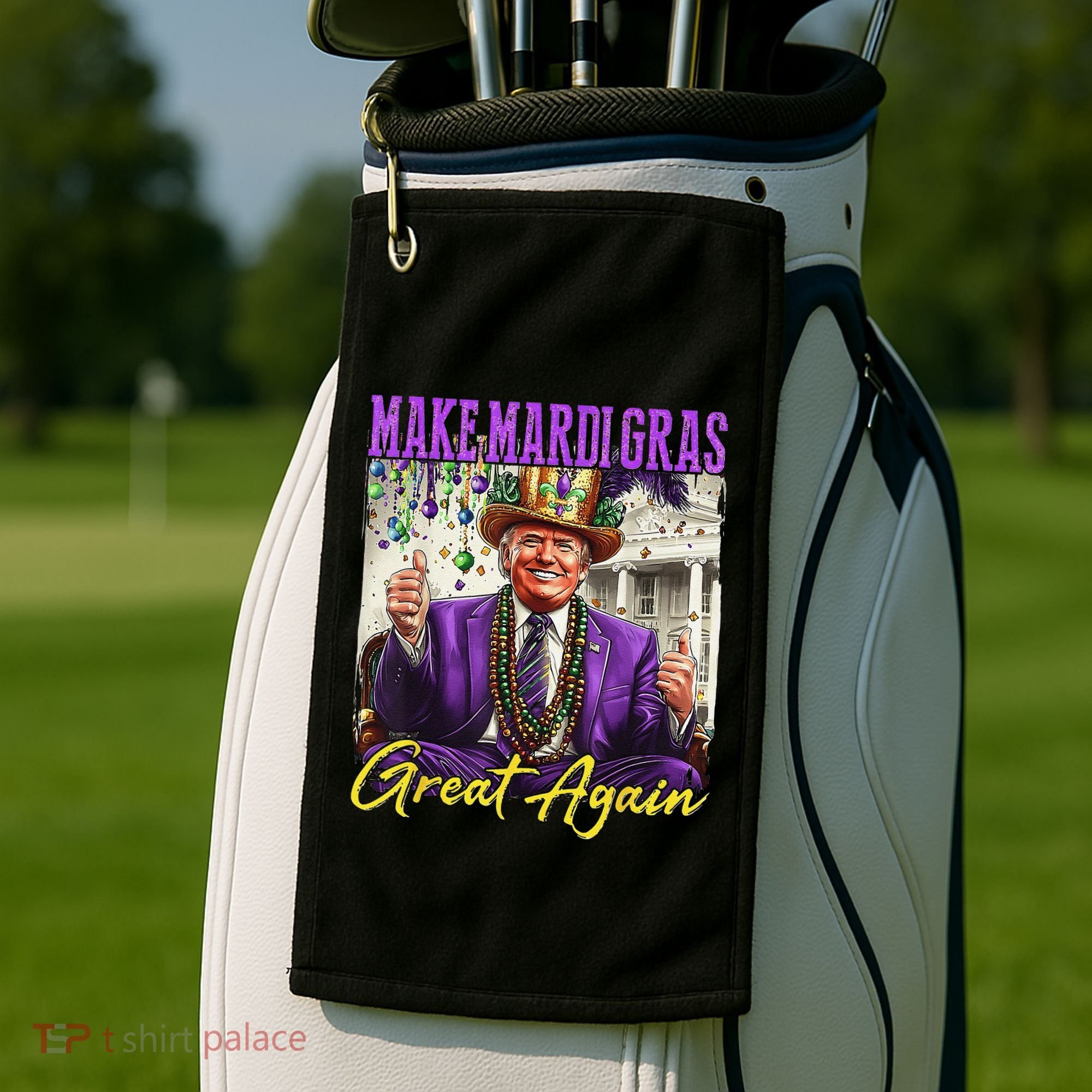 Make Mardi Gras Great Again Golf Towel