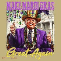 Make Mardi Gras Great Again Polo thumb 2