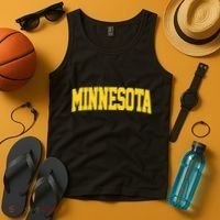 Minnesota Maroon Gold Throwback Tank Top thumb 4