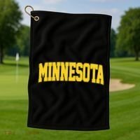 Minnesota Maroon Gold Throwback Golf Towel thumb 1