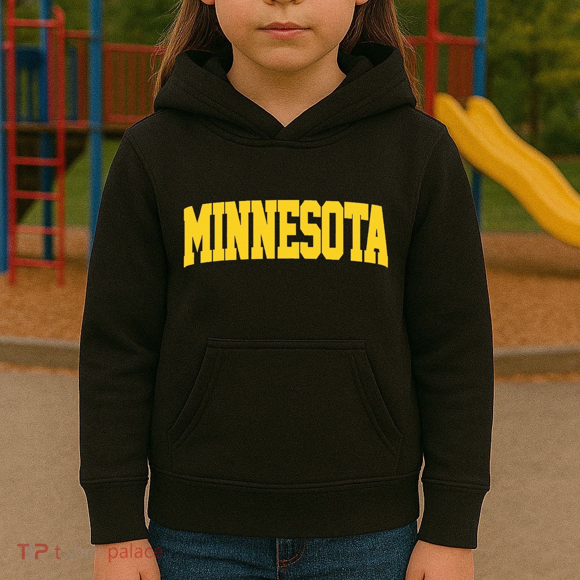 Minnesota Maroon Gold Throwback Kids Hoodie