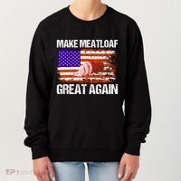 Make Meatloaf Great Again Funny Chef Usa Flag Gift Women's Sweatshirt thumb 0