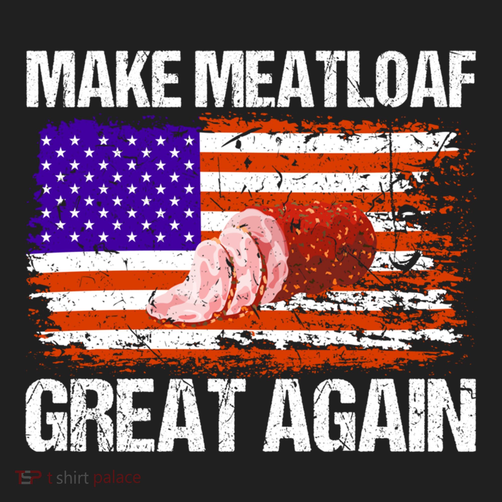 Make Meatloaf Great Again Funny Chef Usa Flag Gift Women's Sweatshirt