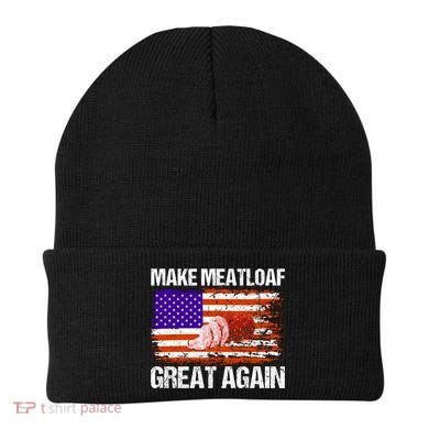 Make Meatloaf Great Again Funny Chef Usa Flag Gift Beanie
