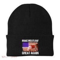 Make Meatloaf Great Again Funny Chef Usa Flag Gift Beanie thumb 0