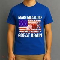 Make Meatloaf Great Again Funny Chef Usa Flag Gift T-Shirt thumb 3