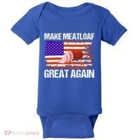 Make Meatloaf Great Again Funny Chef Usa Flag Gift Baby Bodysuit thumb 0