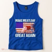 Make Meatloaf Great Again Funny Chef Usa Flag Gift Tank Top thumb 2