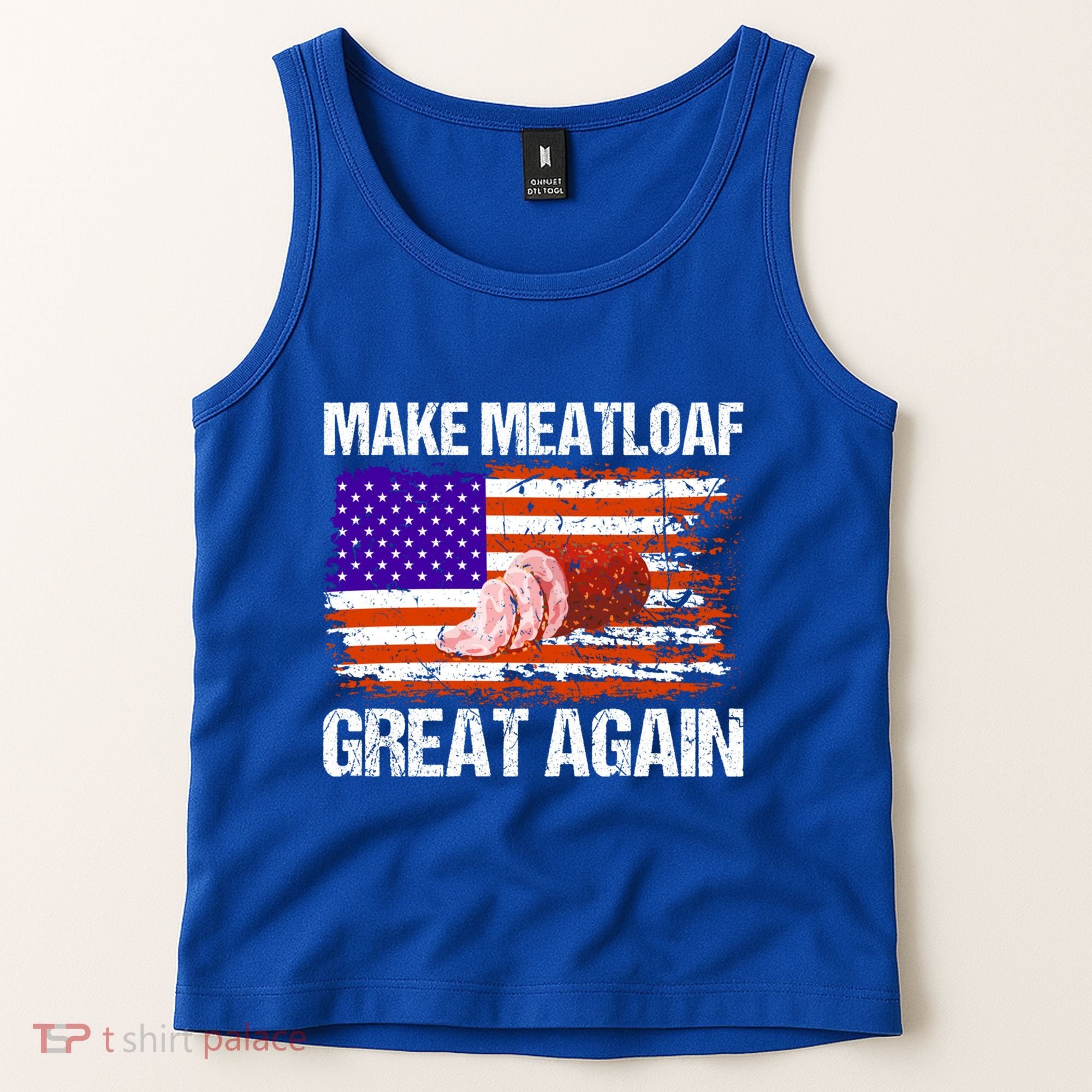 Make Meatloaf Great Again Funny Chef Usa Flag Gift Tank Top