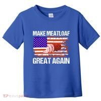 Make Meatloaf Great Again Funny Chef Usa Flag Gift Toddler T-Shirt thumb 0