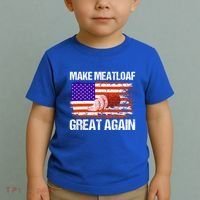 Make Meatloaf Great Again Funny Chef Usa Flag Gift Toddler T-Shirt thumb 2