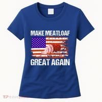 Make Meatloaf Great Again Funny Chef Usa Flag Gift Women's T-Shirt thumb 0