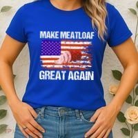 Make Meatloaf Great Again Funny Chef Usa Flag Gift Women's T-Shirt thumb 2