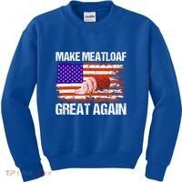 Make Meatloaf Great Again Funny Chef Usa Flag Gift Kids Sweatshirt thumb 0
