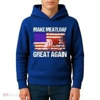 Make Meatloaf Great Again Funny Chef Usa Flag Gift Kids Hoodie thumb 4