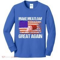 Make Meatloaf Great Again Funny Chef Usa Flag Gift Kids Long Sleeve Shirt thumb 0