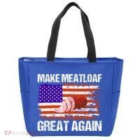 Make Meatloaf Great Again Funny Chef Usa Flag Gift Tote Bag thumb 0