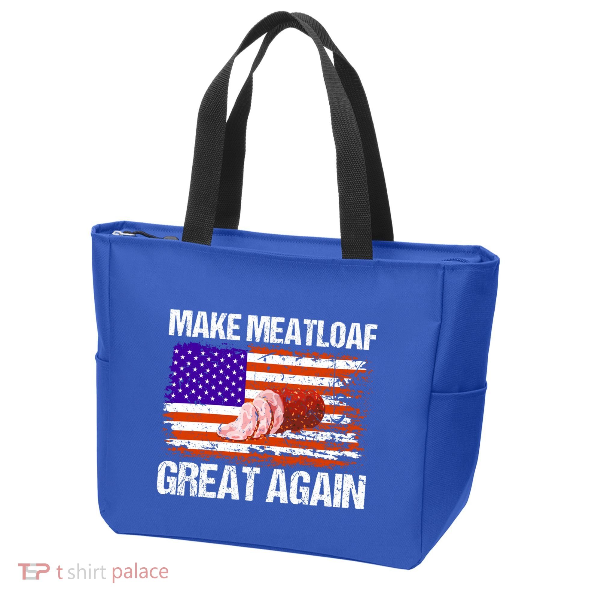Make Meatloaf Great Again Funny Chef Usa Flag Gift Tote Bag
