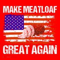Make Meatloaf Great Again Funny Chef Usa Flag Gift Santa Hat thumb 1