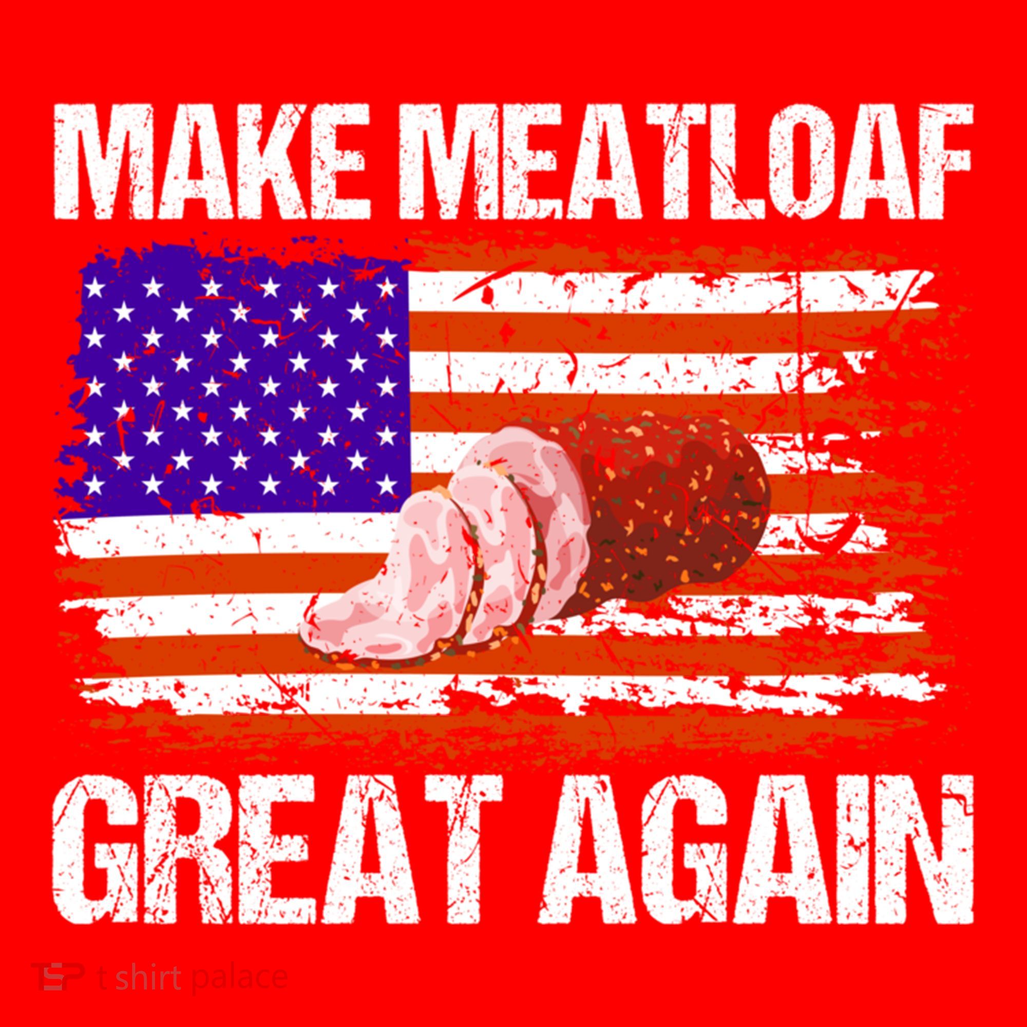 Make Meatloaf Great Again Funny Chef Usa Flag Gift Santa Hat