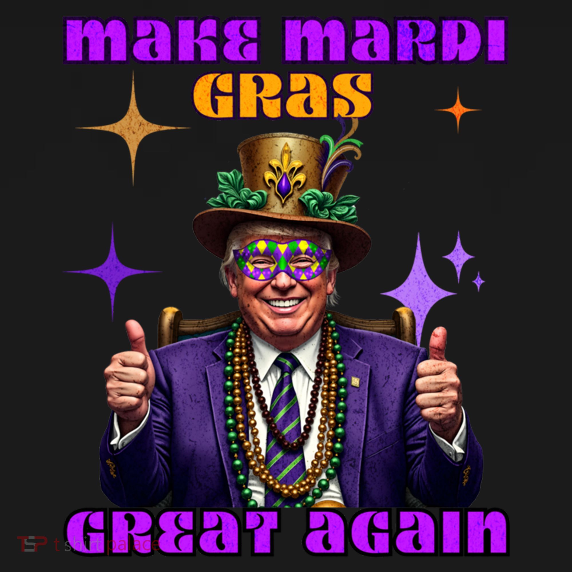 Make Mardi Gras Great Again Funny Mardi Gras Trump Gift Backpack