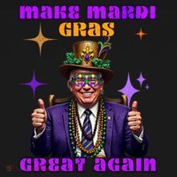 Make Mardi Gras Great Again Funny Mardi Gras Trump Gift Bucket Hat thumb 4