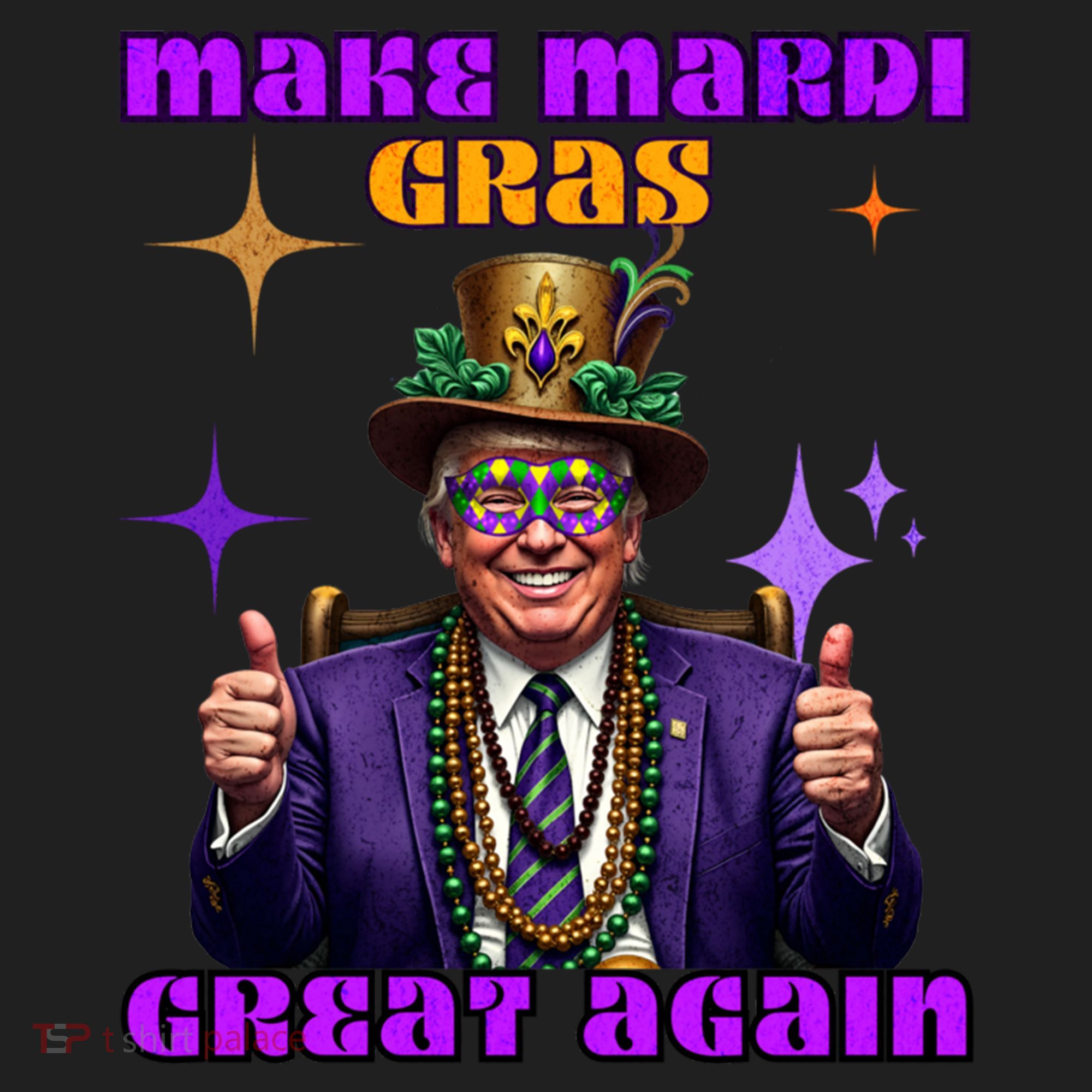 Make Mardi Gras Great Again Funny Mardi Gras Trump Gift Beanie