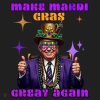Make Mardi Gras Great Again Funny Mardi Gras Trump Gift Hat thumb 2