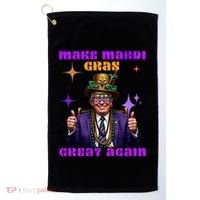 Make Mardi Gras Great Again Funny Mardi Gras Trump Gift Golf Towel thumb 0