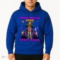 Make Mardi Gras Great Again Funny Mardi Gras Trump Gift Hoodie thumb 2
