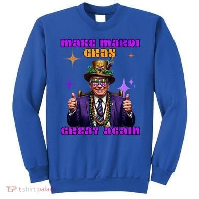 Make Mardi Gras Great Again Funny Mardi Gras Trump Gift Sweatshirt