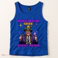 Make Mardi Gras Great Again Funny Mardi Gras Trump Gift Tank Top thumb 2
