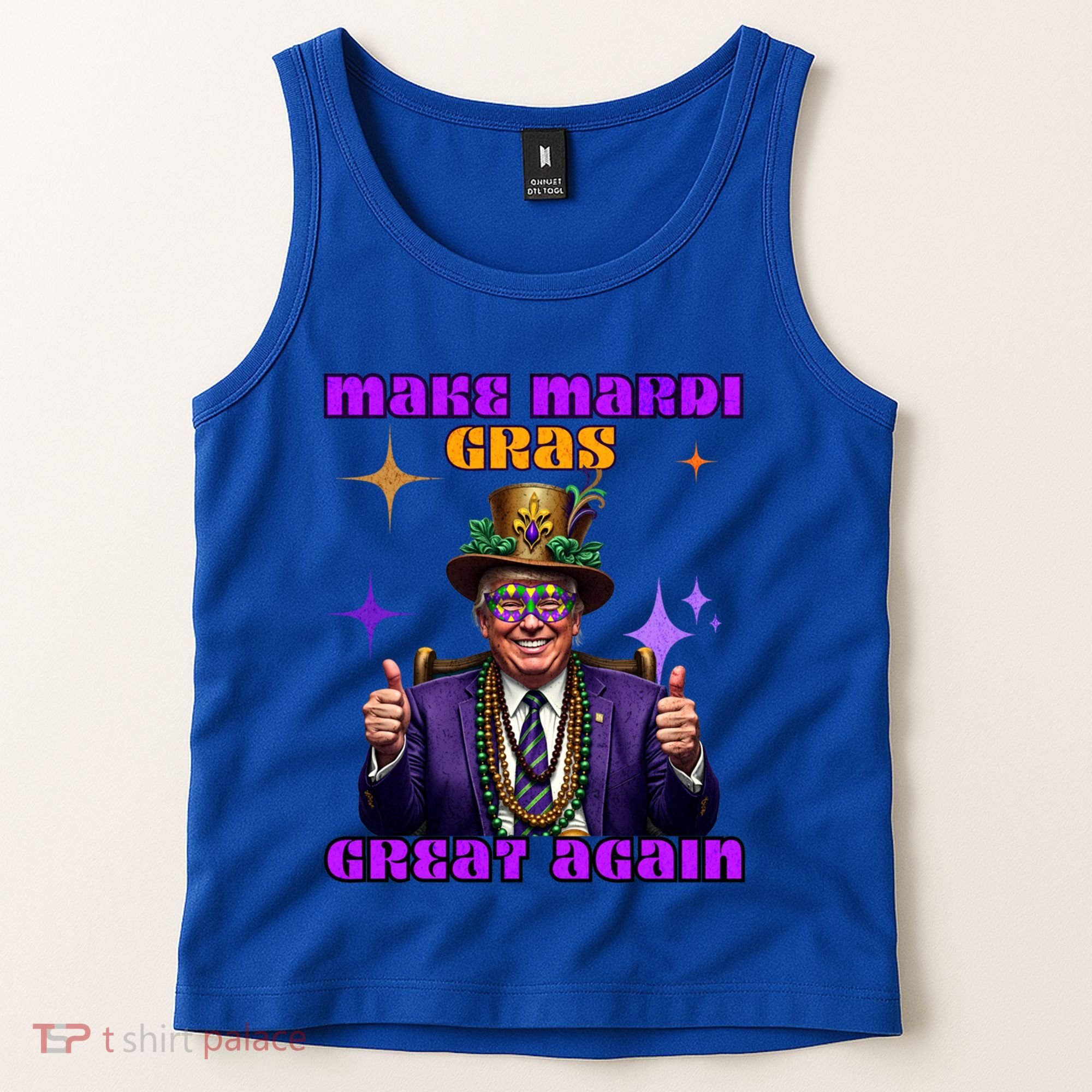 Make Mardi Gras Great Again Funny Mardi Gras Trump Gift Tank Top
