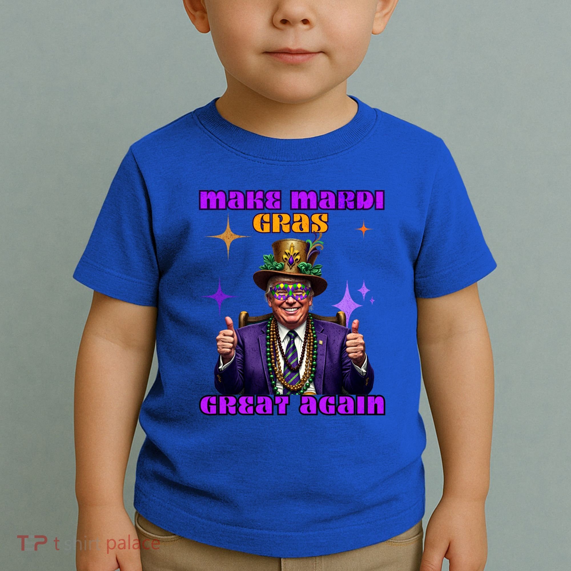 Make Mardi Gras Great Again Funny Mardi Gras Trump Gift Toddler T-Shirt