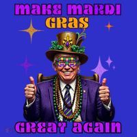 Make Mardi Gras Great Again Funny Mardi Gras Trump Gift Women's Long Sleeve Shirt thumb 2