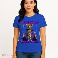 Make Mardi Gras Great Again Funny Mardi Gras Trump Gift Women's T-Shirt thumb 4