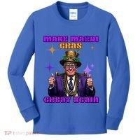 Make Mardi Gras Great Again Funny Mardi Gras Trump Gift Kids Long Sleeve Shirt thumb 0