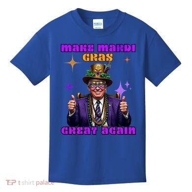 Make Mardi Gras Great Again Funny Mardi Gras Trump Gift Kids T-Shirt