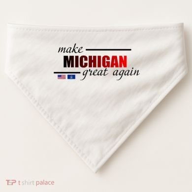 Make Michigan Great Again USA-Made Doggie Bandana