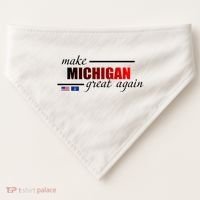 Make Michigan Great Again USA-Made Doggie Bandana thumb 0