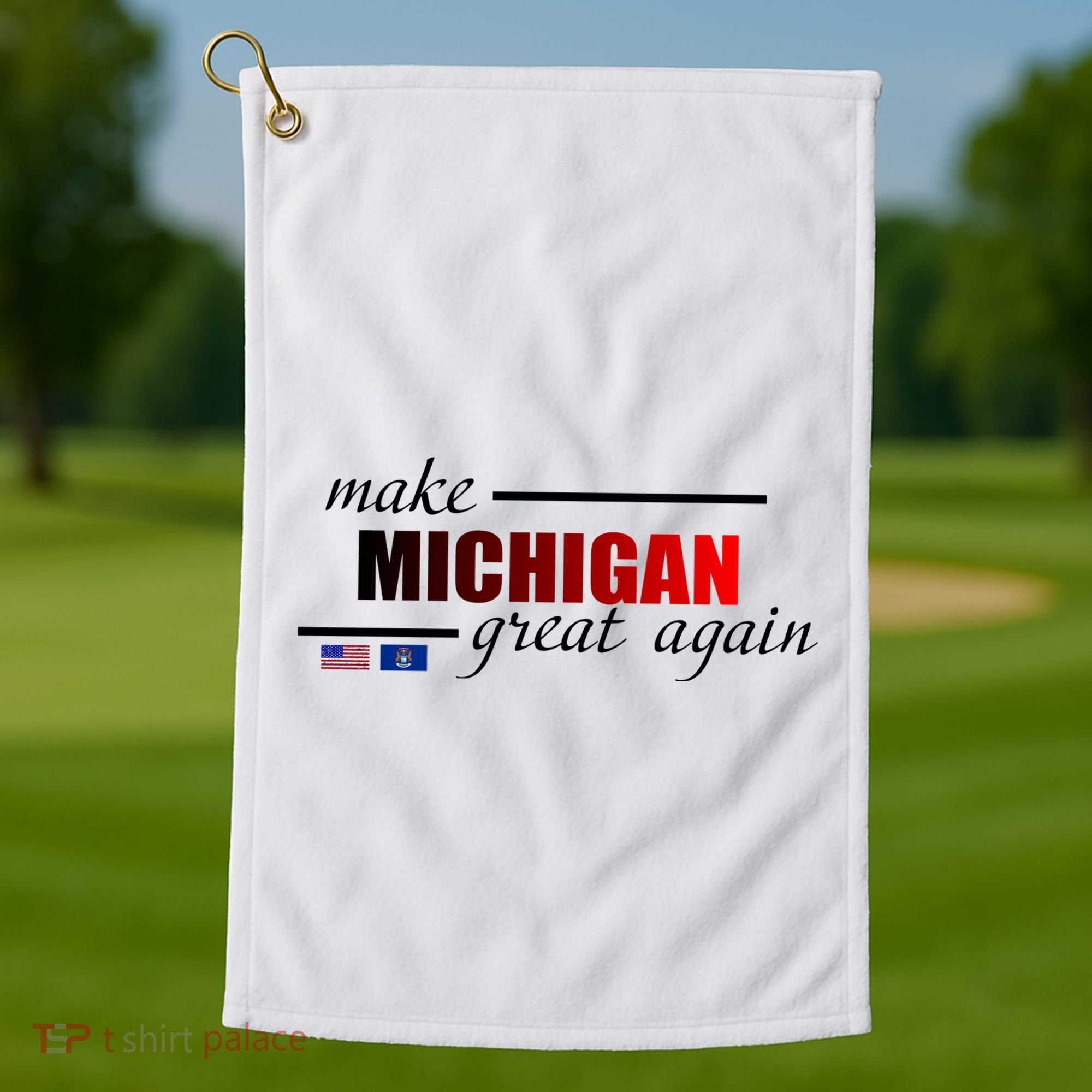 Make Michigan Great Again Golf Towel